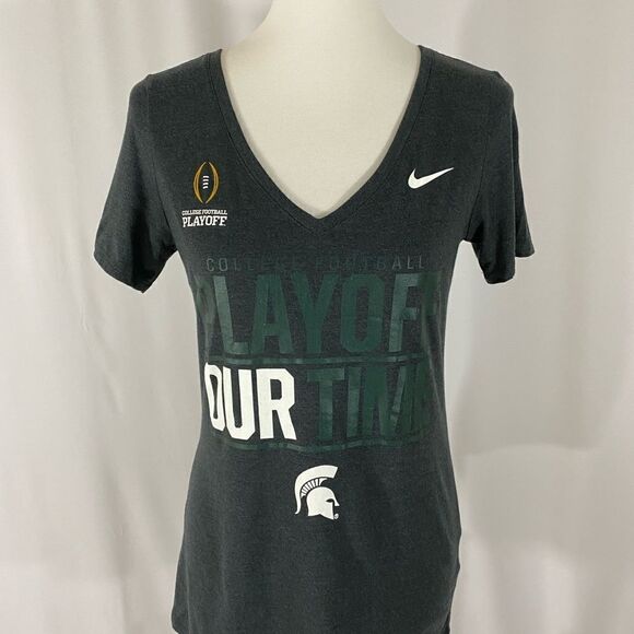 Nike Michigan State Football T Shirt - Picture 1 of 6